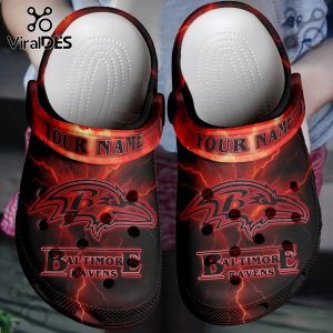 Baltimore Ravens x Stranger Things Crocs Crocband Clogs
