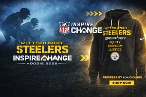 Pittsburgh Steelers Inspire Change Limited Editions Hoodie And Joggers black and gold set