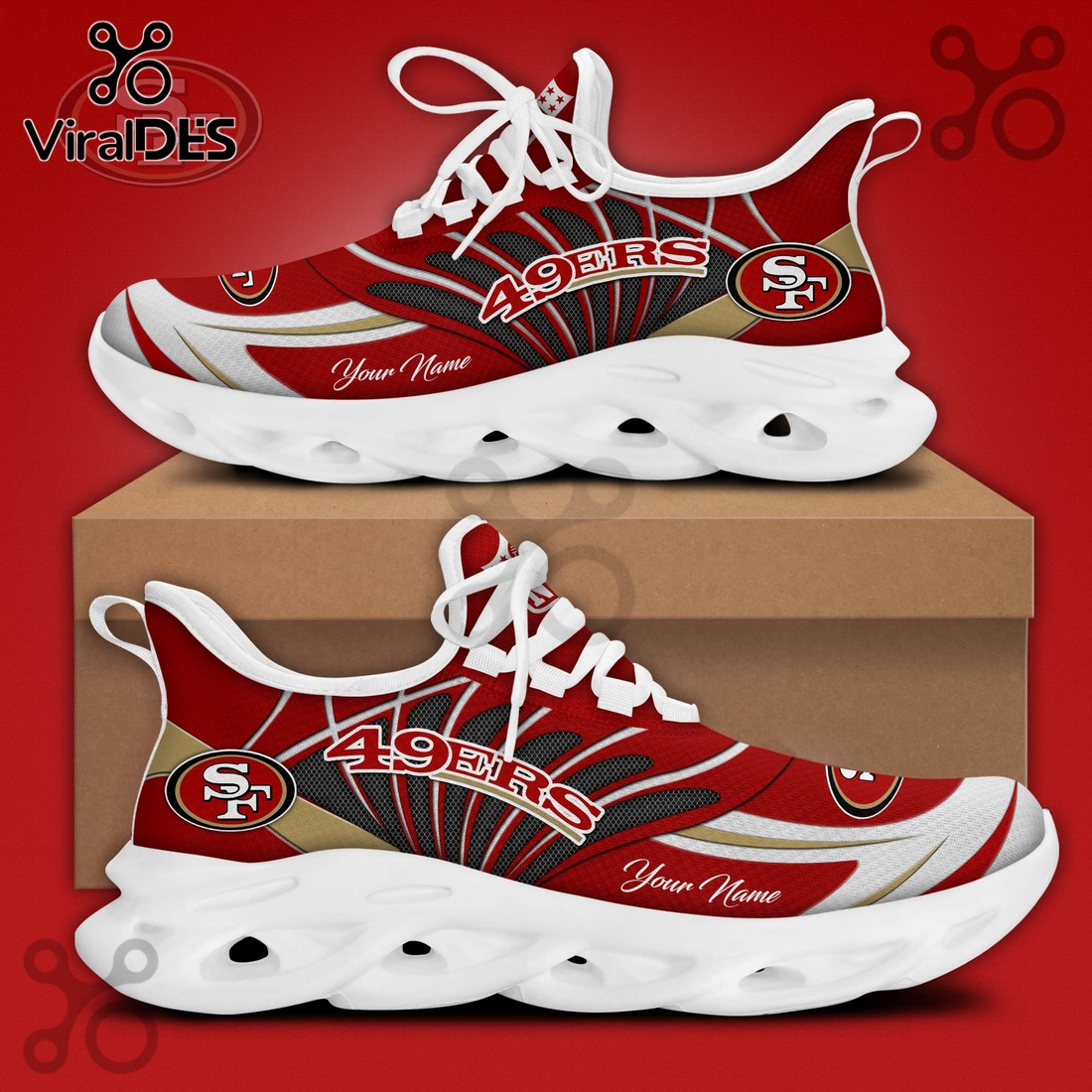 San Francisco 49ers NFL Limited Edition Max Soul Shoes San Francisco 49ers NFL Limited Edition Max Soul Shoes