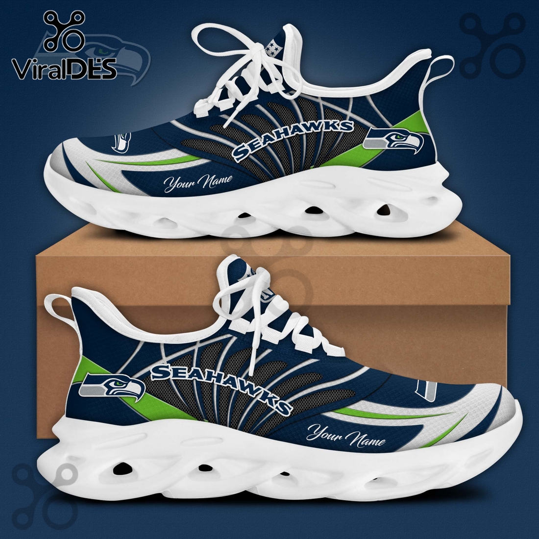 Seattle Seahawks NFL Limited Edition Max Soul Shoes Seattle Seahawks NFL Limited Edition Max Soul Shoes