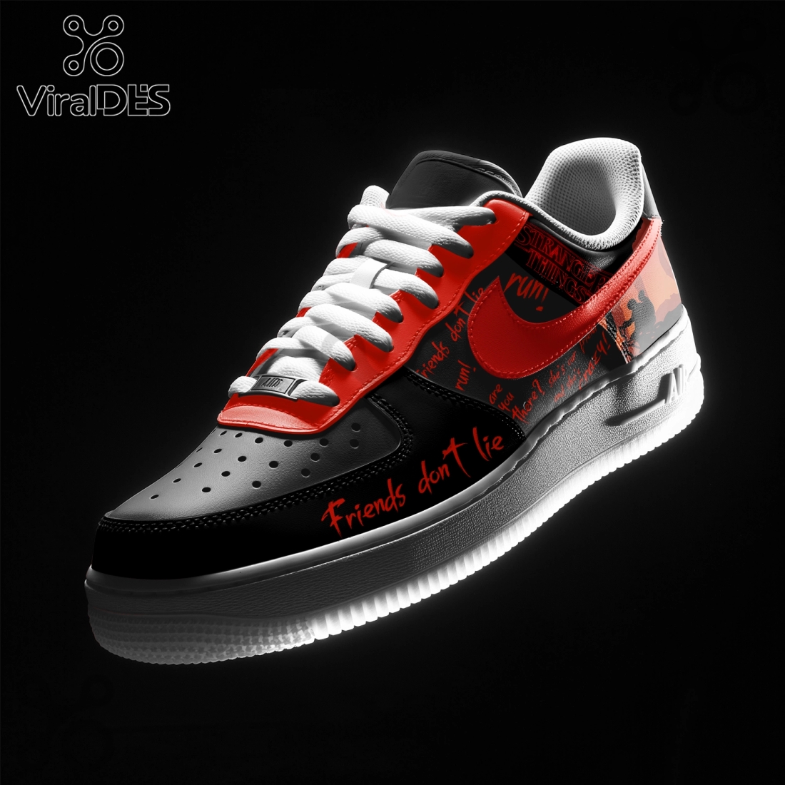 Stranger Things Air Jordan 1 Sneakers For Men And Women Stranger Things Air Jordan 1 Sneakers For Men And Women