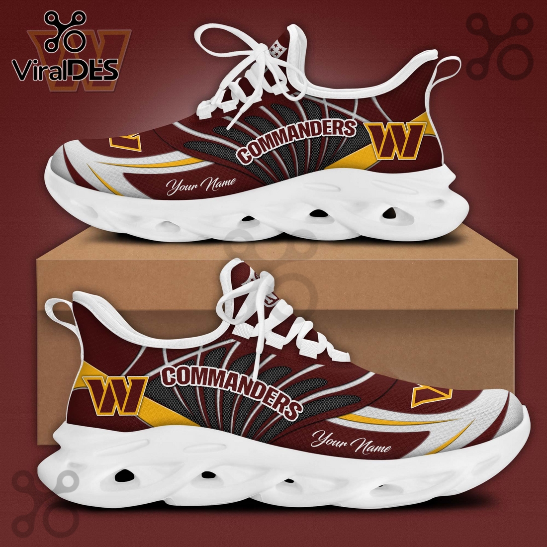 Washington Commanders NFL Limited Edition Max Soul Shoes Washington Commanders NFL Limited Edition Max Soul Shoes
