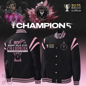 Inter Miami CF 2025 MLS Cup Champions Baseball Jacket