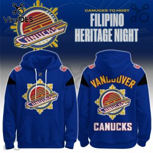 Vancouver Canucks Filipino Heritage 2026 Hoodie And Cap