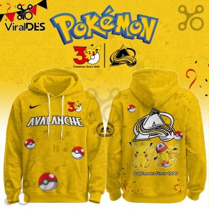 Colorado Avalanche NHL x Pokemon 30th Anniversary Hoodie And Joggers