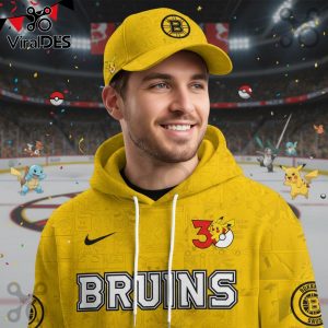 Boston Bruins NHL x Pokemon 30th Anniversary Hoodie And Joggers