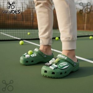 Tennis Crocs Clogs with fun charms! Comfortable & stylish for tennis lovers. Shop now!