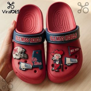 Premium Ole Miss Rebels Crocs With Charms