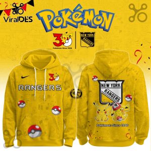 New York Rangers NHL x Pokemon 30th Anniversary Hoodie And Joggers