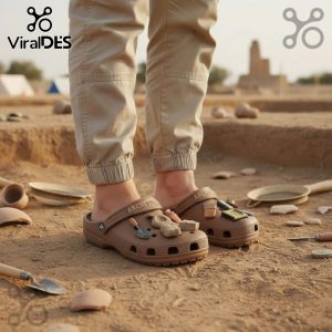Archeologist Crocs: Premium clogs for digging adventures! Includes fun archeology-themed charms.