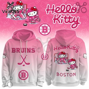 Boston Bruins NHL x Hello Kitty Hoodie And Joggers Boston Bruins NHL x Hello Kitty Hoodie And Joggers