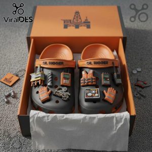 Oil Rigger Premium Crocs Clogs With Charms