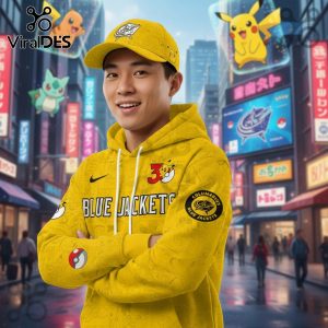 Columbus Blue Jackets NHL x Pokemon 30th Anniversary Hoodie And Joggers