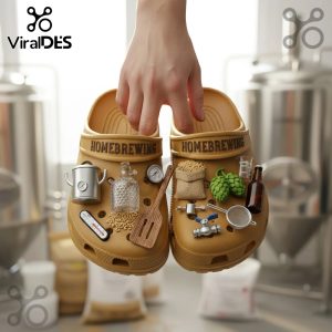 Homebrewing Premium Crocs Clogs With Charms