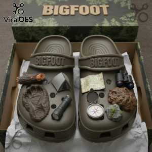 Bigfoot Premium Crocs Clogs With Charms