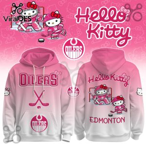 Edmonton Oilers NHL x Hello Kitty Hoodie And Joggers Edmonton Oilers NHL x Hello Kitty Hoodie And Joggers
