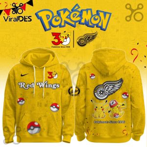 Detroit Red Wings NHL x Pokemon 30th Anniversary Hoodie And Joggers
