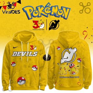 New Jersey Devils NHL x Pokemon 30th Anniversary Hoodie And Joggers