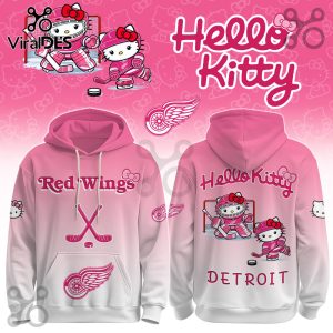 Detroit Red Wings NHL x Hello Kitty Hoodie And Joggers Detroit Red Wings NHL x Hello Kitty Hoodie And Joggers