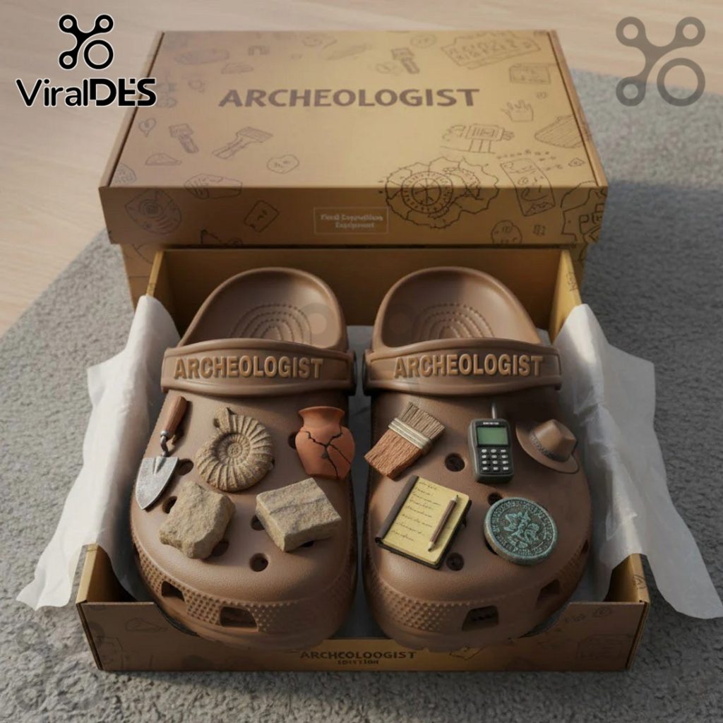 Archeologist Premium Crocs Clogs With Charms