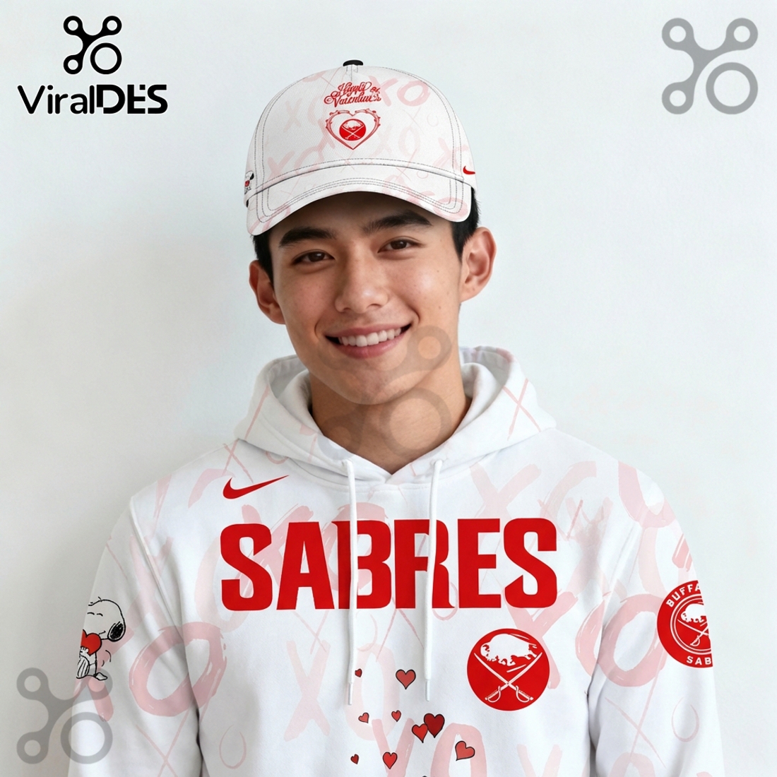 Buffalo Sabres NHL x Valentine Hoodie And Joggers Buffalo Sabres NHL x Valentine Hoodie And Joggers