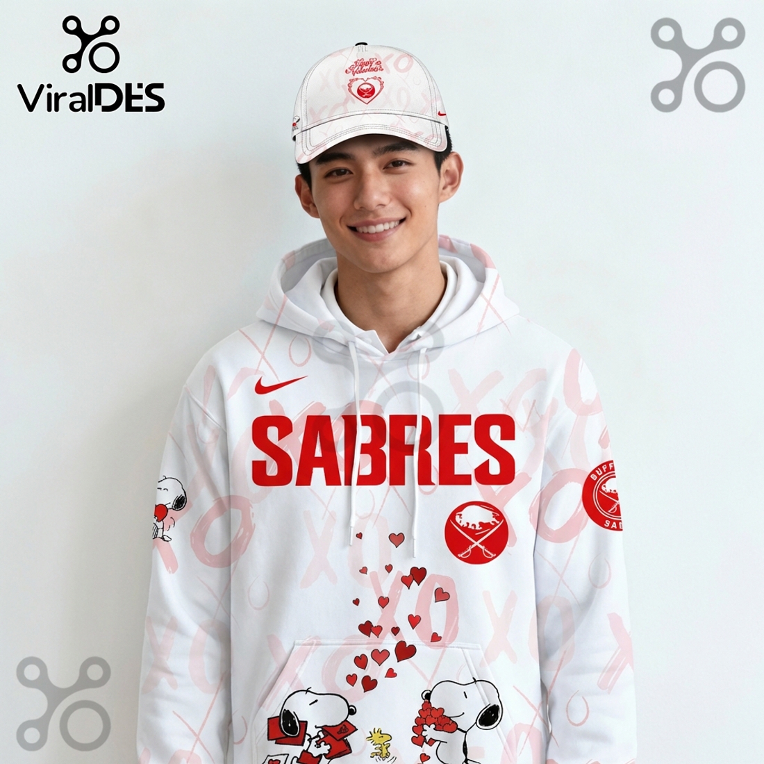 Buffalo Sabres NHL x Valentine Hoodie And Joggers Buffalo Sabres NHL x Valentine Hoodie And Joggers