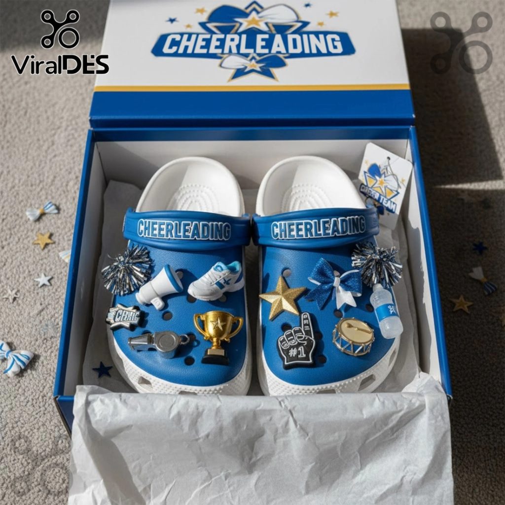 Cheerleading Premium Crocs Clogs With Charms