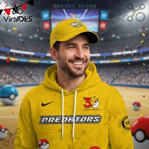 Nashville Predators NHL x Pokemon 30th Anniversary Hoodie And Joggers