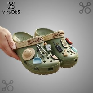 Zoo Keeper Crocs clogs with fun animal charms! Comfortable & stylish footwear for animal lovers.