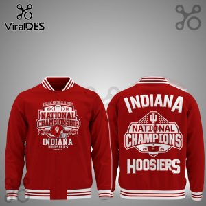 Indiana Hoosiers 2026 National Champions Red Baseball Jacket