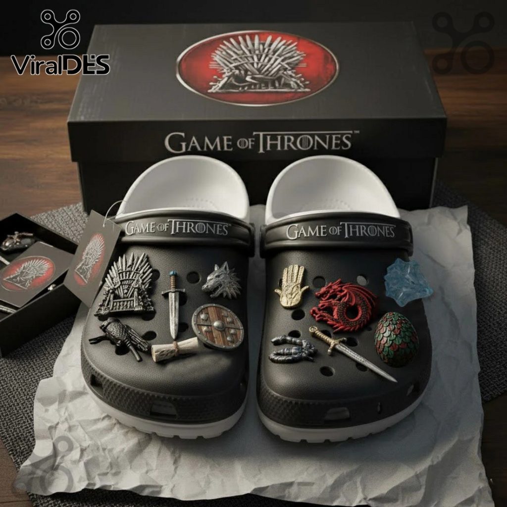 Game of Thrones Premium Crocs Clogs With Charms