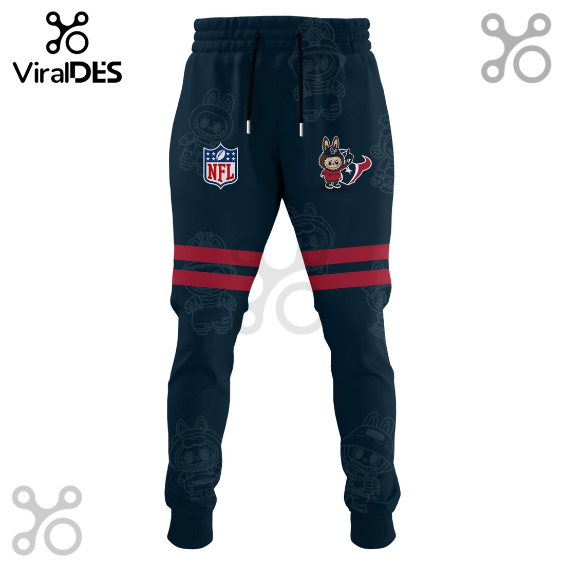 Houston Texans NFL x Labubu Limited Edition Hoodie And Joggers Houston Texans NFL x Labubu Limited Edition Hoodie And Joggers