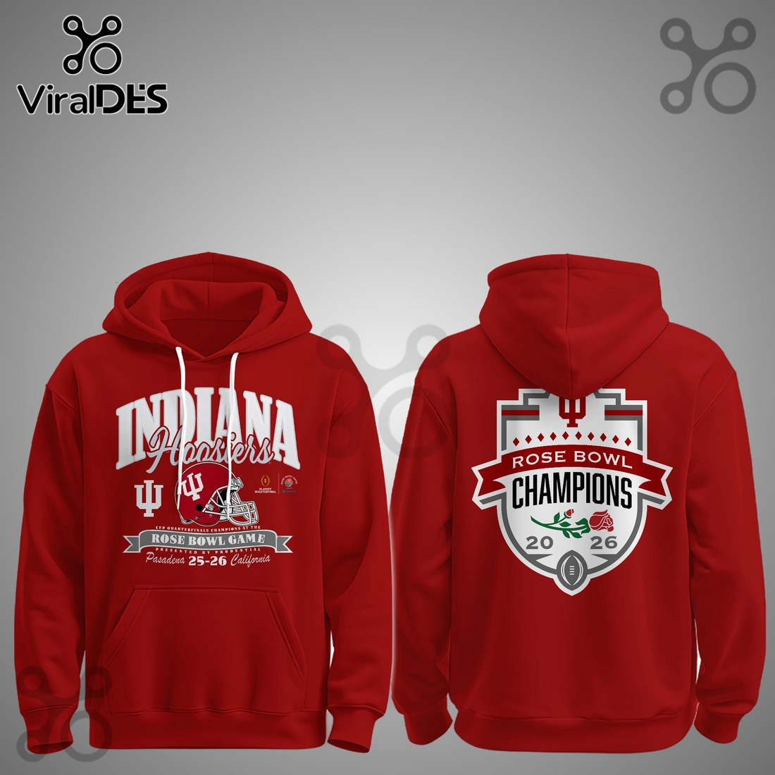 Indiana Hoosiers x Rose Bowl Champions Hoodie And Joggers Indiana Hoosiers x Rose Bowl Champions Hoodie And Joggers