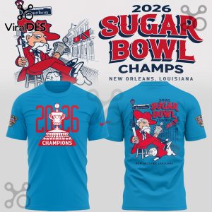 Ole Miss Rebels Sugar Bowl Champions 2026 Blue Hoodie