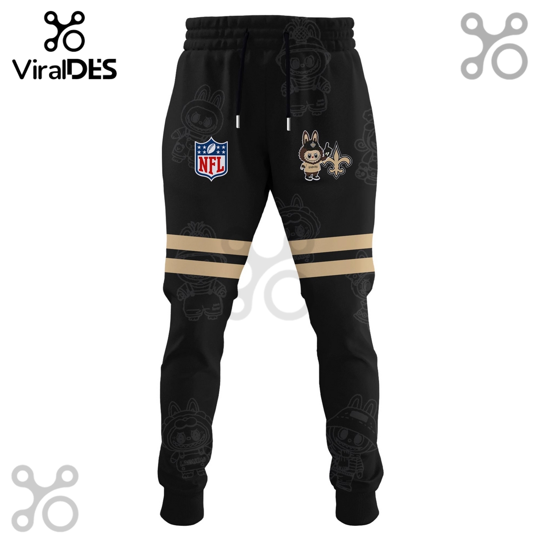New Orleans Saints NFL x Labubu Limited Edition Hoodie And Joggers New Orleans Saints NFL x Labubu Limited Edition Hoodie And Joggers
