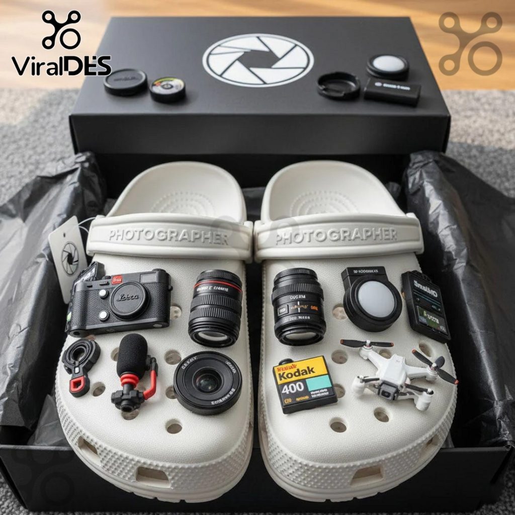 Photographer Premium Crocs Clogs With Charms