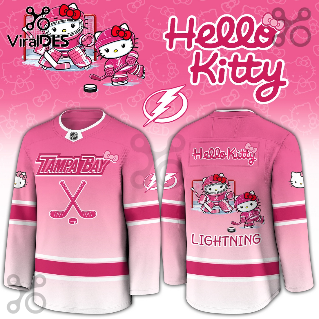 Tampa Bay Lightning NHL x Hello Kitty Hockey Jersey Tampa Bay Lightning NHL x Hello Kitty Hockey Jersey
