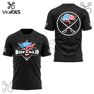 Buffalo Sabres x WWE Black Hoodie Limited Edition