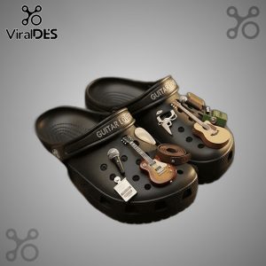 Guitar Lovers Crocs - Premium clogs for musicians & music fans. Comfortable & stylish with fun guitar-themed charms!