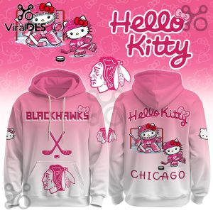 Chicago Blackhawks NHL x Hello Kitty Hoodie And Joggers Chicago Blackhawks NHL x Hello Kitty Hoodie And Joggers