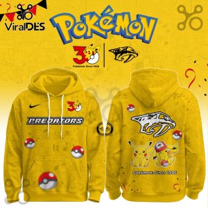 Nashville Predators NHL x Pokemon 30th Anniversary Hoodie And Joggers