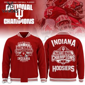 Indiana Hoosiers 2026 National Champions Red Baseball Jacket Indiana Hoosiers 2026 National Champions Red Baseball Jacket