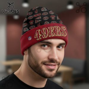 San Francisco 49ers Fan Gear All Over Print Beanie Hat