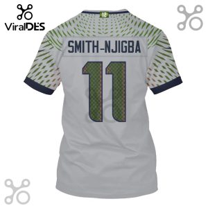 Jersey featuring 'SMITH-NJIGBA' and the number '11', patterned with small '12' digits.!
