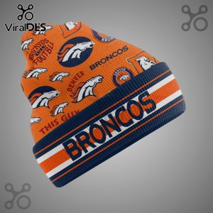 Denver Broncos NFL Team Logo Beanie Hat