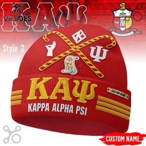 Custom Kappa Alpha Psi Beanie Hat with Personalized Name - Show your Nupe pride!