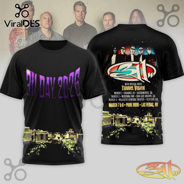 311 Day 2026 Tour Limited Edition 3D T-Shirt - Viral 3D T-Shirt