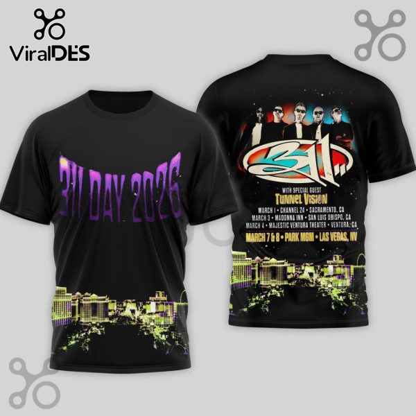 311 Day 2026 Tour Limited Edition 3D T-Shirt - Viral 3D T-Shirt