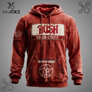 Red hoodie with 