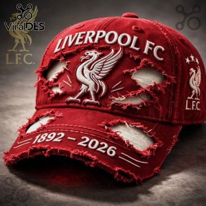 Liverpool FC 1892-2026 Distressed Anniversary Commemorative Baseball Cap